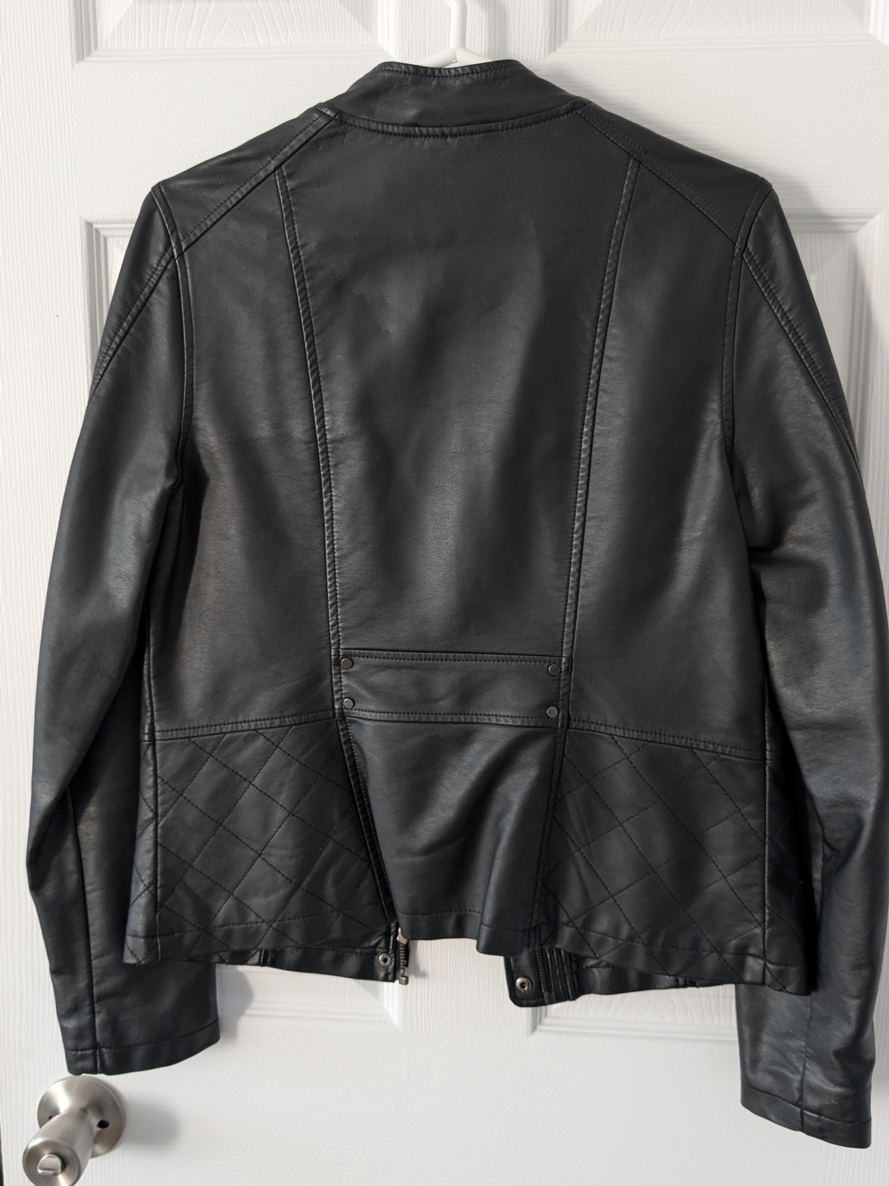 Reitmans Black Leather Moto-Style Jacket - Picture 2 of 2